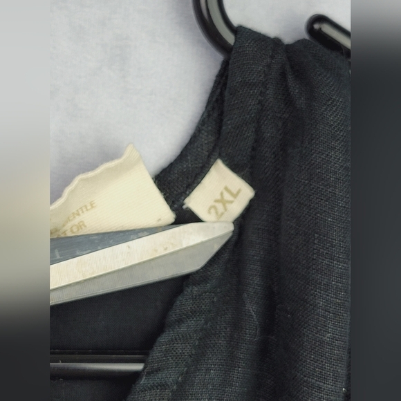 Reistor The Hemp Noir Reading Tea Leaves Dress 100% Hemp Size2XL - Picture 12 of 15